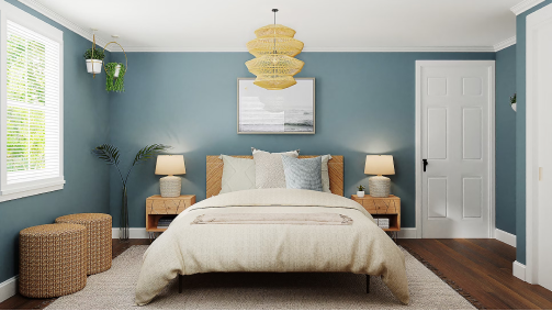 Ein Foto von einem Schlafzimmer, das die Sonderklasse-Versicherung symbolisiert.