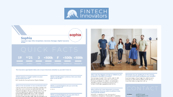 Vorschau auf den Artikel von der Versicherungs-App Sophia im FinTech Innovators Rising Stars 2022 Report