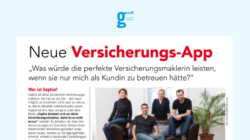 Vorschau auf den grazIN MagazIN Artikel von der Versicherungs-App Sophia