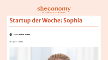 Vorschau auf den Sheconomy Artikel von der Versicherungs-App Sophia