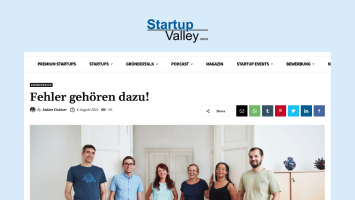 Vorschau auf den StartupValley Artikel von der Versicherungs-App Sophia